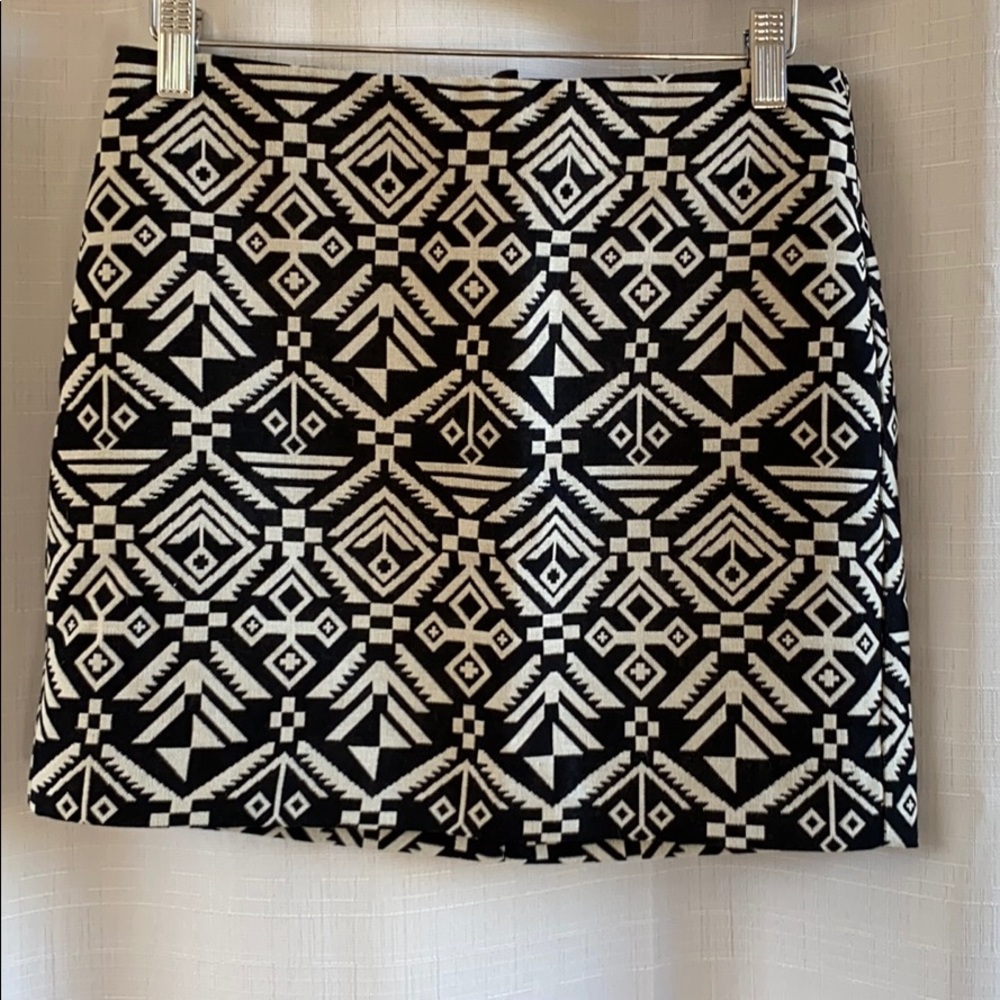 Black and white skirt